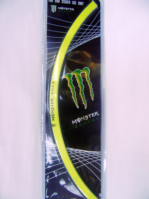 Rim Sticker Neon Yellow 6061B